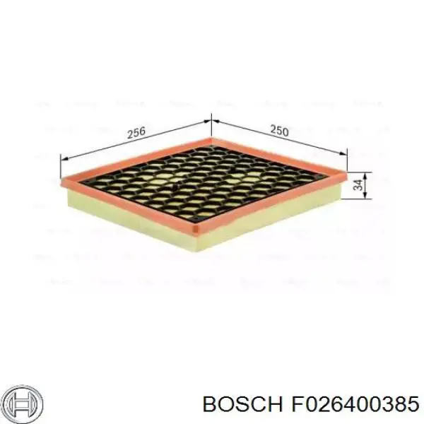 F026400385 Bosch filtro de aire