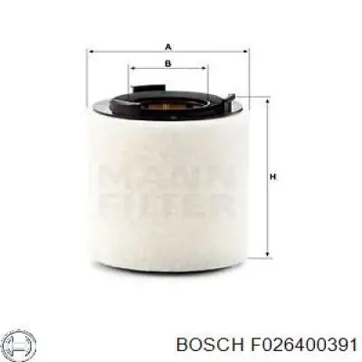 F026400391 Bosch Filtro de aire de motor