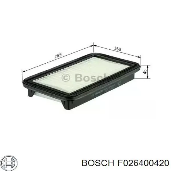 F026400420 Bosch filtro de aire