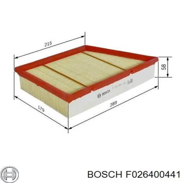 El filtro de aire Bosch F026400441 precio, desde 9,36 EUR