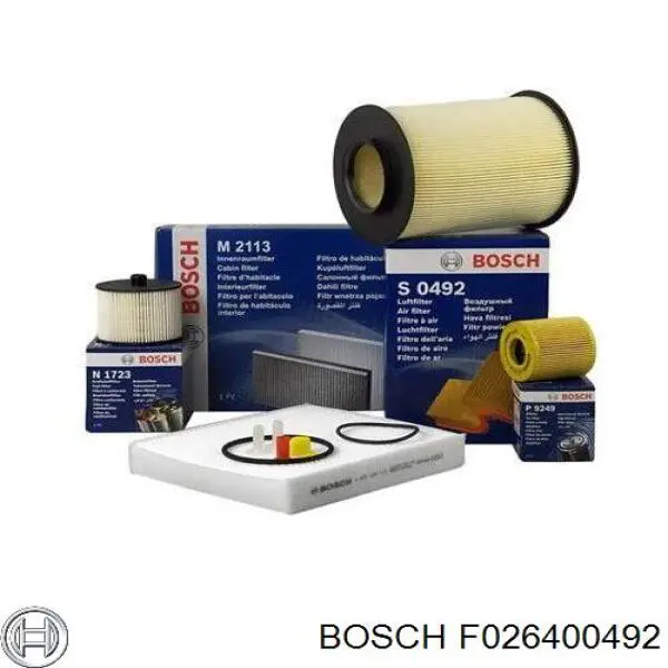 F026400492 Bosch filtro de aire