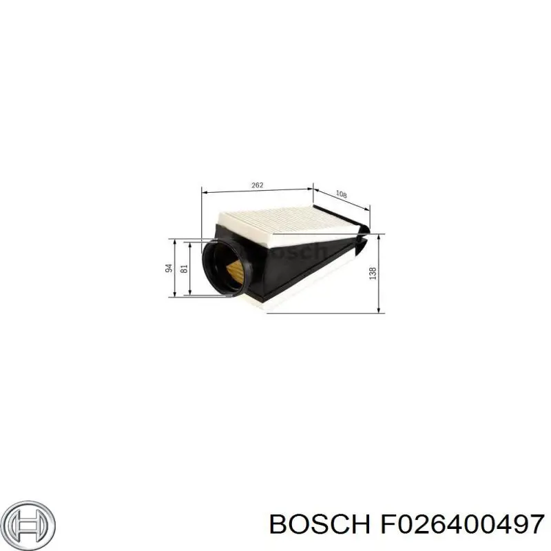 F026400497 Bosch filtro de aire