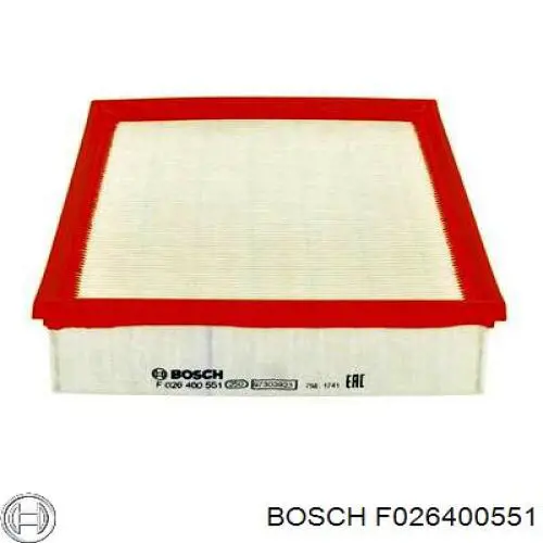 F026400551 Bosch filtro de aire