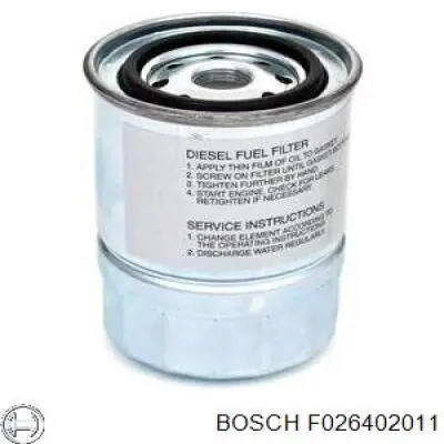 Filtro de combustible F026402011 Bosch