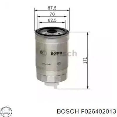 Filtro de combustible F026402013 Bosch