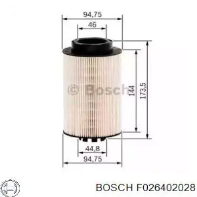 Comprar F026402028 Bosch Filtro diesel