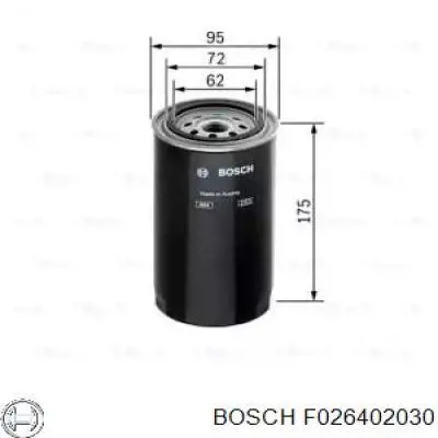 F026402030 Bosch Filtro de gasolina