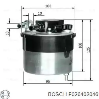 F026402046 Bosch Filtro de gasolina