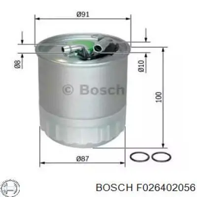 Filtro de combustible F026402056 Bosch