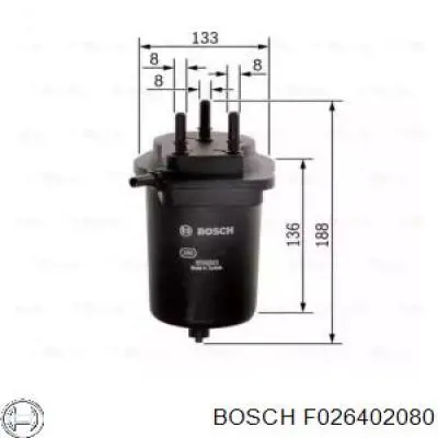 Comprar F026402080 Bosch Filtro diesel