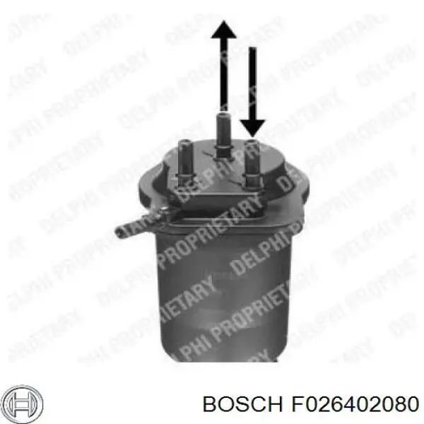 Filtro de combustible F026402080 Bosch