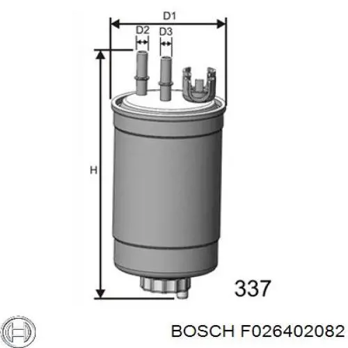 Filtro combustible Bosch F026402082 precio, desde 20,22 EUR