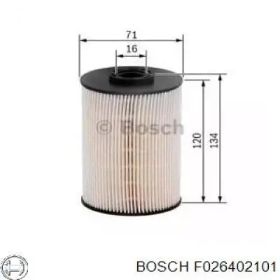 Filtro de combustible F026402101 Bosch
