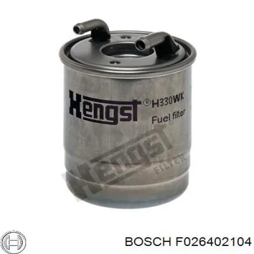 Filtro de gasoil Bosch F026402104