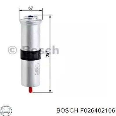 Filtro combustible Bosch F026402106 precio, desde 29,39 EUR