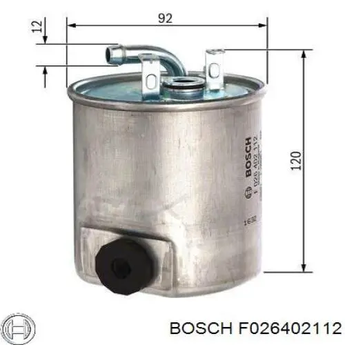 F026402112 Bosch filtro combustible