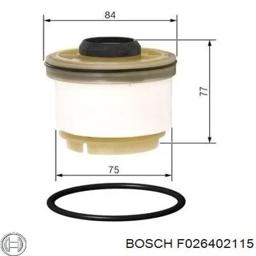 Filtro combustible BOSCH F026402115