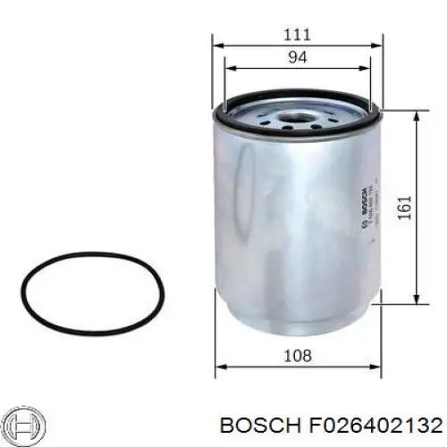 Filtro de gasoil Bosch F026402132