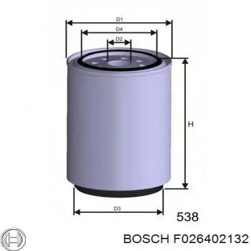 F026402132 Bosch Filtro de gasolina