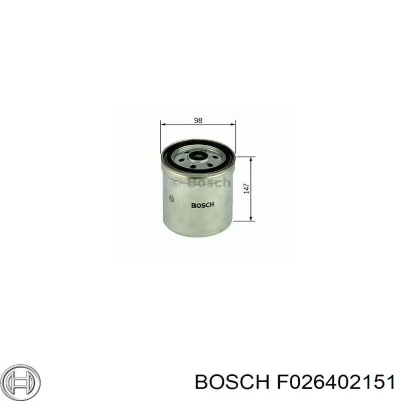 F026402151 Bosch filtro combustible