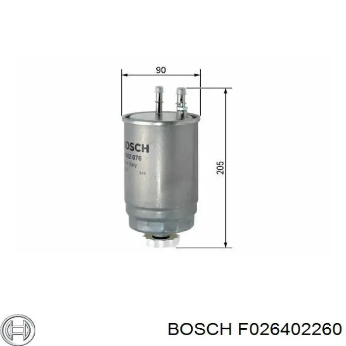 F026402260 Bosch filtro combustible