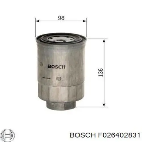 F026402831 Bosch filtro combustible