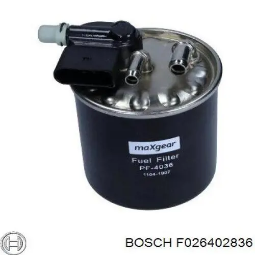 Filtro combustible Bosch F026402836 precio, desde 60,37 EUR