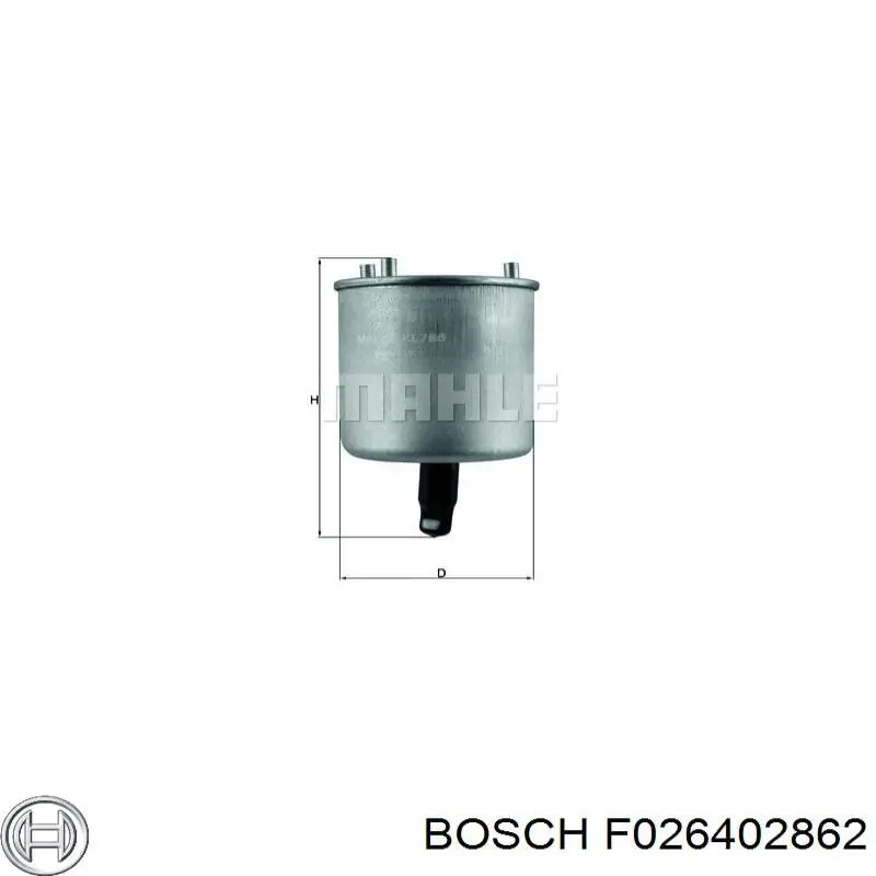 Filtro combustible Bosch F026402862 precio, desde 19,66 EUR