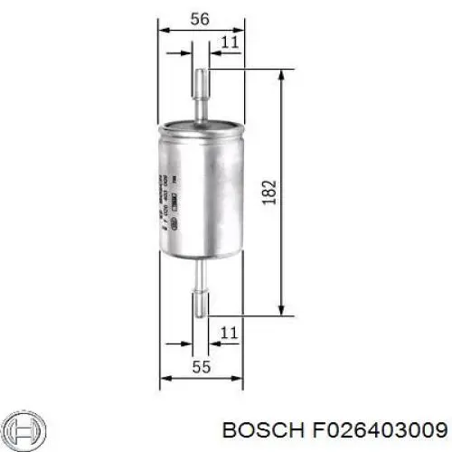 Comprar F026403009 Bosch Filtro diesel