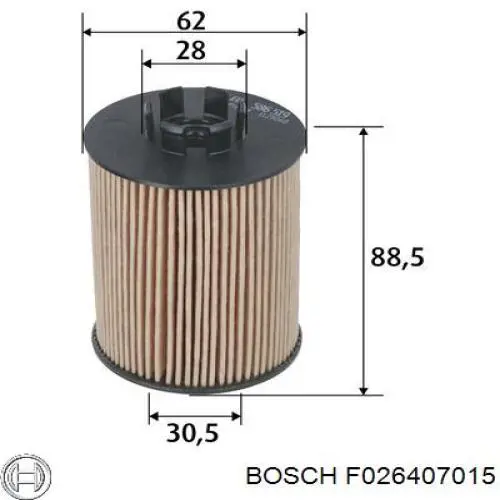Filtro de aceite Bosch F026407015 precio, desde 3,93 EUR