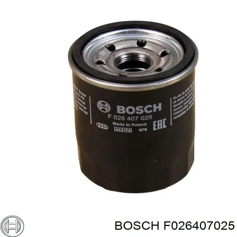 Filtro de aceite motor Bosch F026407025