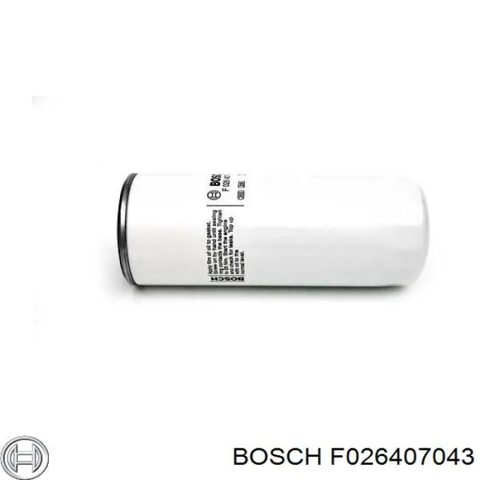 Filtro de aceite F026407043 Bosch
