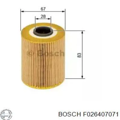 F026407071 Bosch Filtro aceite