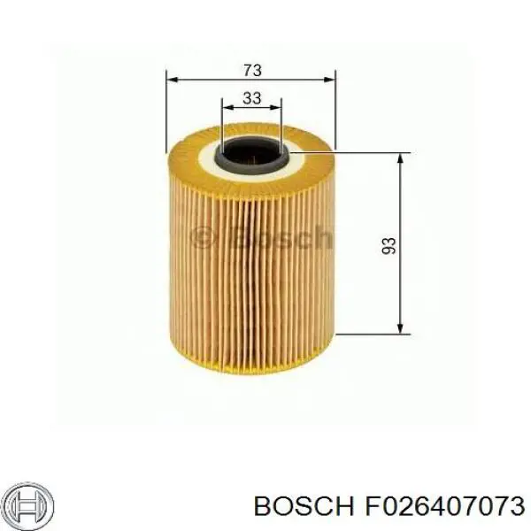 Filtro de aceite BOSCH F026407073