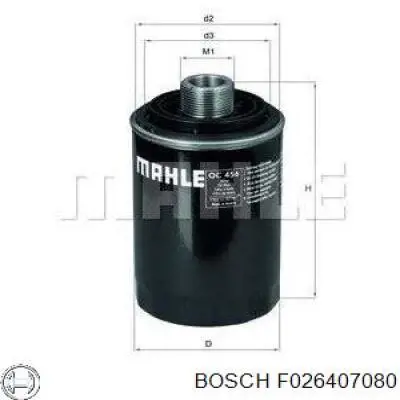 Filtro de aceite Bosch F026407080 precio, desde 8,73 EUR