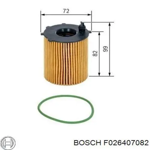 Filtro de aceite motor Bosch F026407082