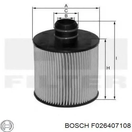 F026407108 Bosch Filtro aceite