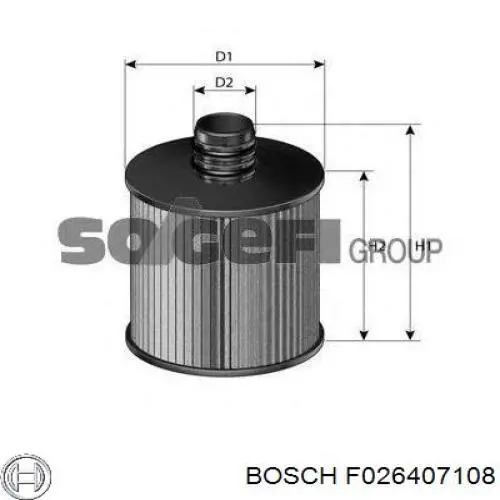 Filtro de aceite Bosch F026407108 precio, desde 11,73 EUR