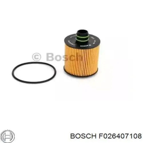 Filtro de aceite F026407108 Bosch
