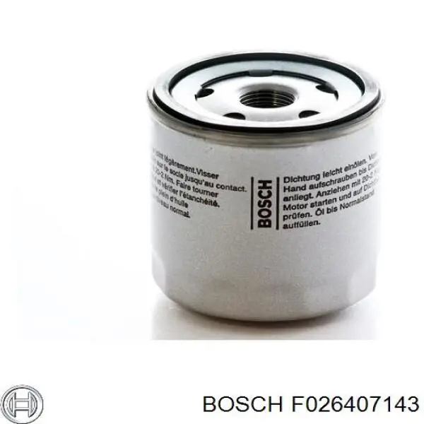 F026407143 Bosch filtro de aceite