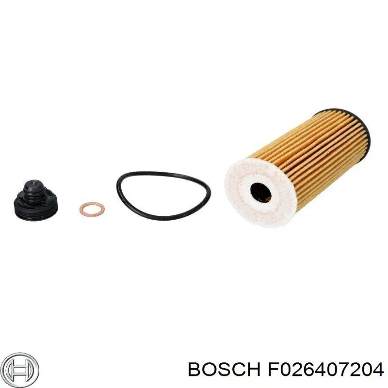 F026407204 Bosch filtro de aceite