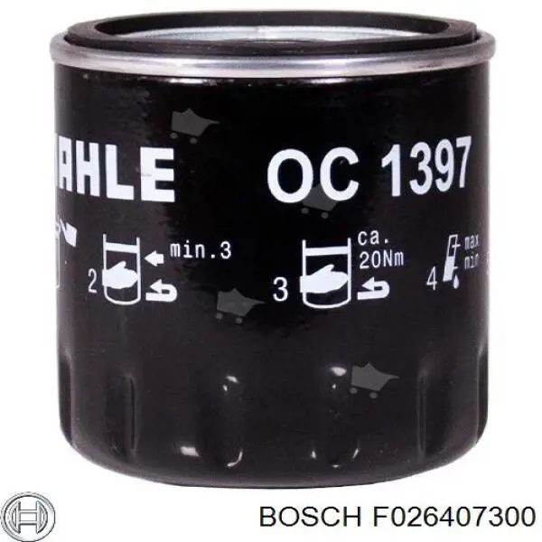 Filtro de aceite Bosch F026407300 precio, desde 7,99 EUR