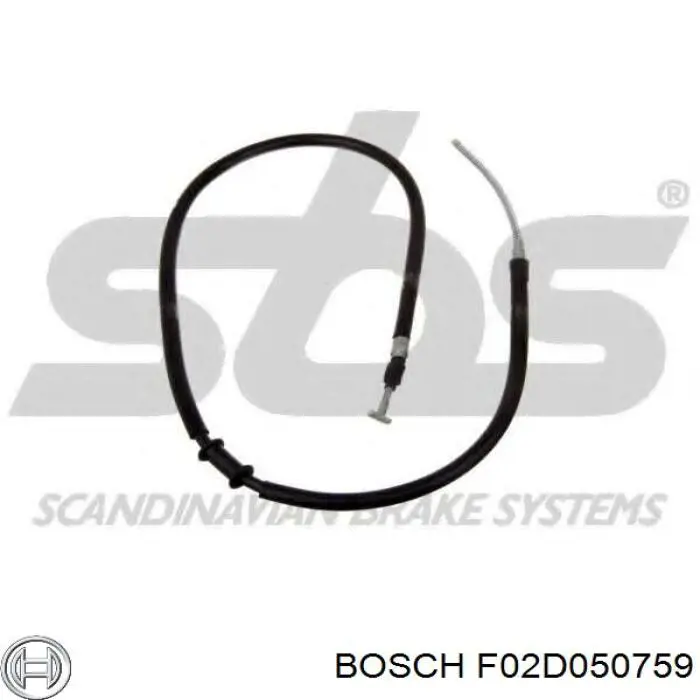 F02D050759 Bosch pastillas de freno de estacionamiento