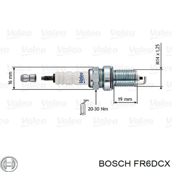 Bujía FR6DCX Bosch