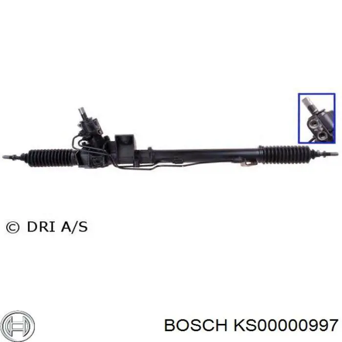 6G913A500L Ford cremallera de dirección