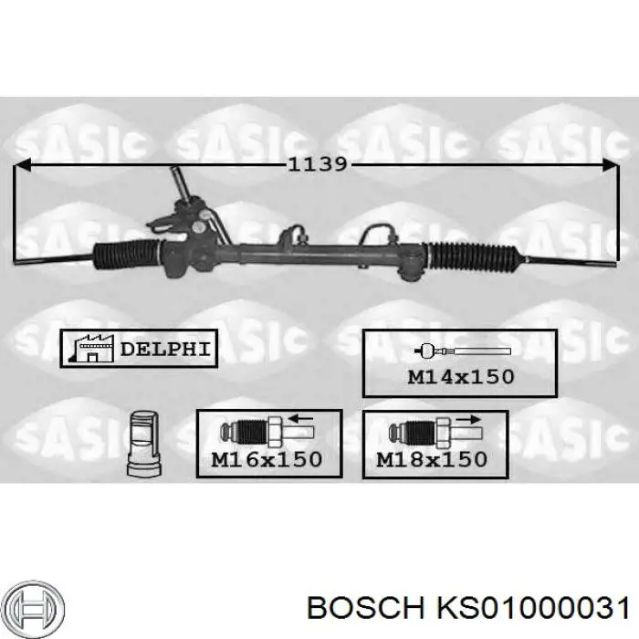 KS01000031 Bosch cremallera de dirección