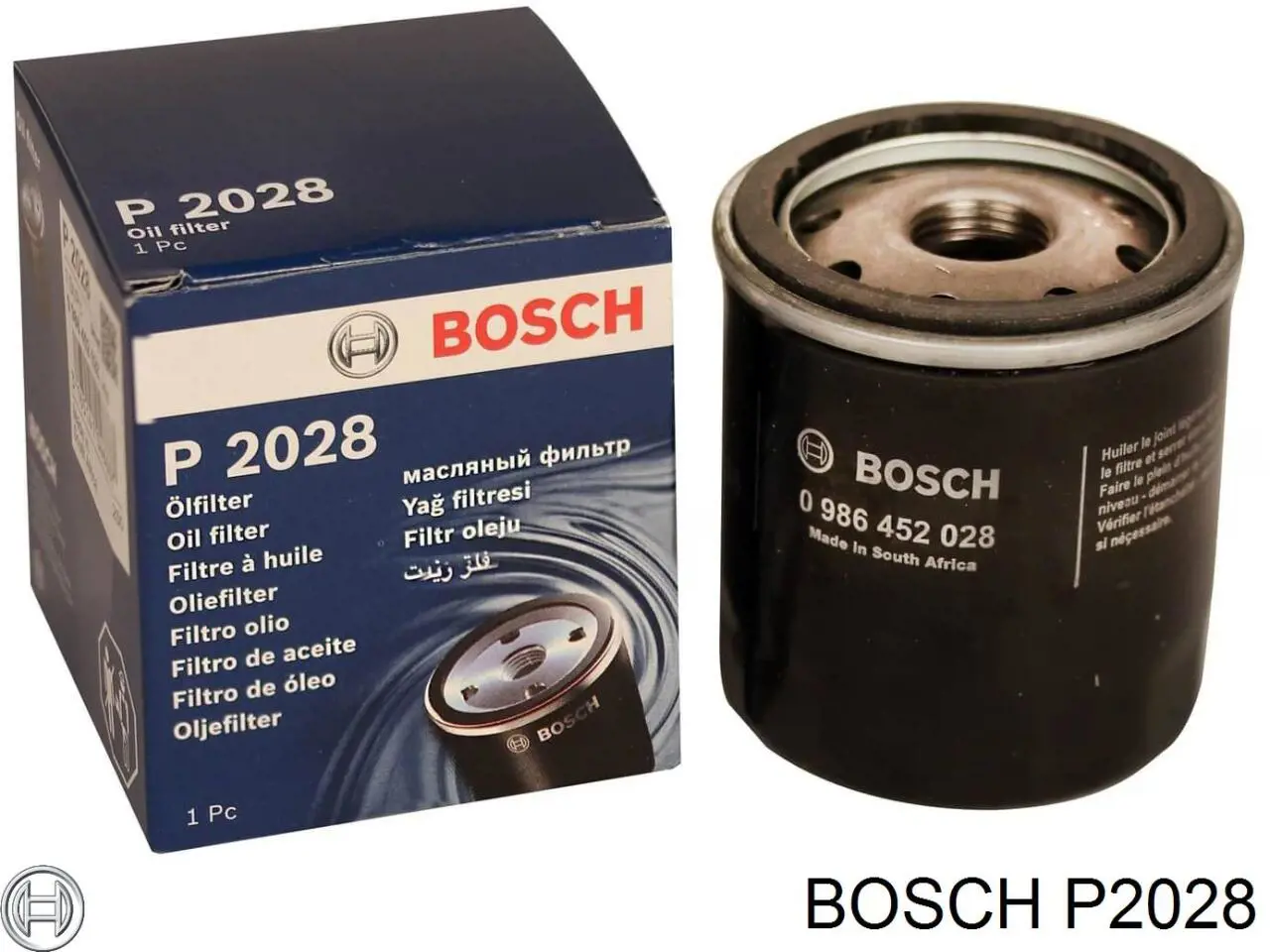 Filtro de aceite P2028 Bosch