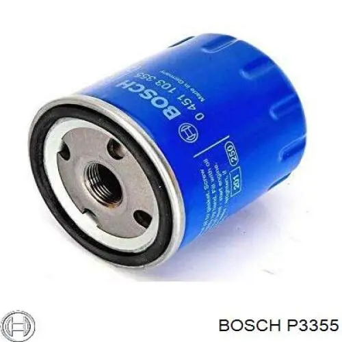 F 026 407 135 BOSCH P 7135 Filtro olio 1 1/8 16 UN, Filtro ad