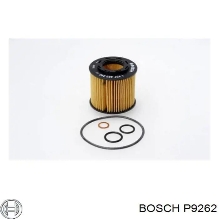 p9262 Bosch filtro de aceite