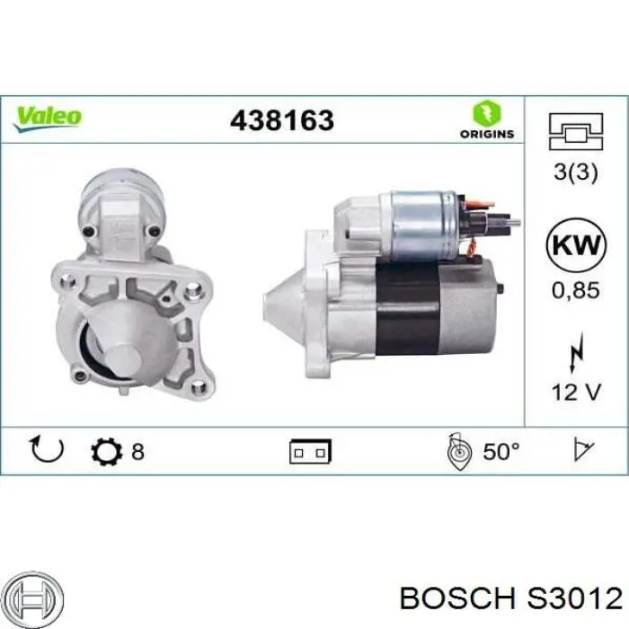 Batería de Arranque Bosch (S3012)